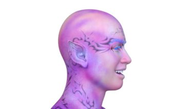 Genç bir iblisin 3 boyutlu canlandırması