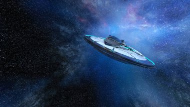 UFO 'nun 3B canlandırması.