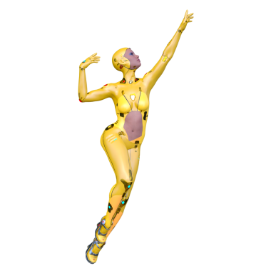 Dişi bir sayborgun 3D canlandırması