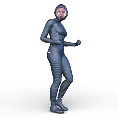 Bir siber kadının 3 boyutlu canlandırması