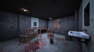 İşkence odasının 3 boyutlu canlandırması