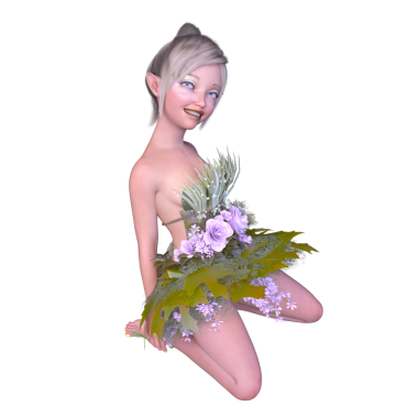 3D rendering of a fairy