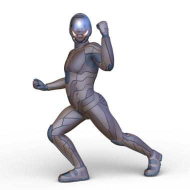 Bir siber adamın 3 boyutlu canlandırması