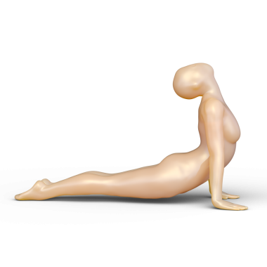 Poz veren bir kadının 3B görüntüsü