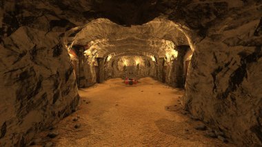 Yeraltı tapınağının 3 boyutlu canlandırması