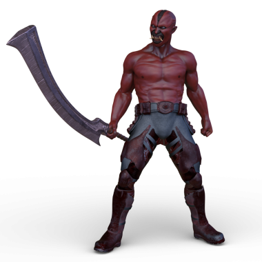 Genç bir iblisin 3 boyutlu canlandırması