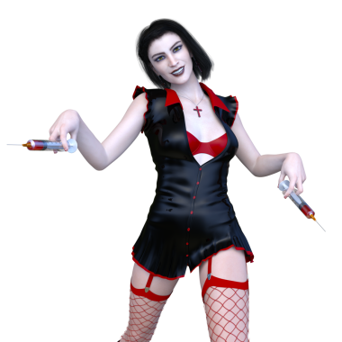 Bir kadının 3 boyutlu korku görüntüsü.