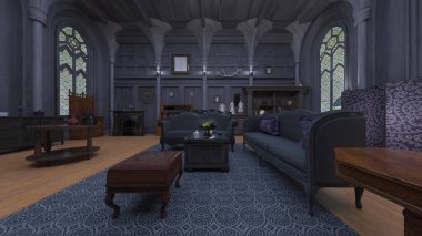 Çizim odasının 3B görüntülemesi