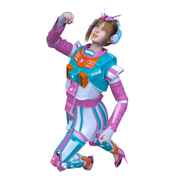 Bir siber kadının 3 boyutlu canlandırması