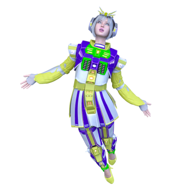 Bir siber kadının 3 boyutlu canlandırması