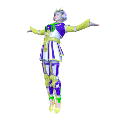 Bir siber kadının 3 boyutlu canlandırması