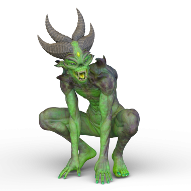 Bir canavarın 3D canlandırması