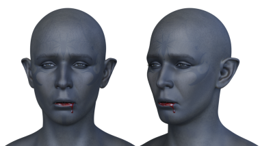 Genç bir iblisin 3 boyutlu canlandırması