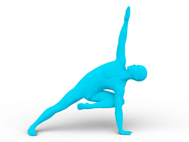 Poz veren bir adamın 3B görüntüsü