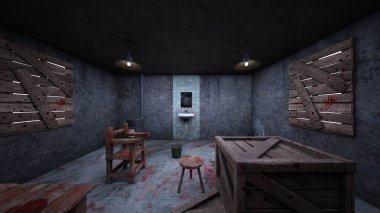 İşkence odasının 3 boyutlu canlandırması