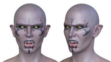 Genç bir iblisin 3 boyutlu canlandırması