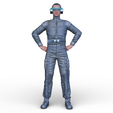 Bir siber adamın 3 boyutlu canlandırması