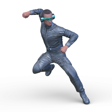 Bir siber adamın 3 boyutlu canlandırması