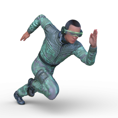 Bir siber adamın 3 boyutlu canlandırması