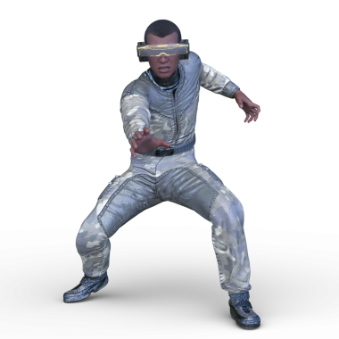 Bir siber adamın 3 boyutlu canlandırması