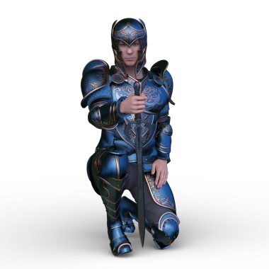 Bir şövalyenin 3 boyutlu canlandırması