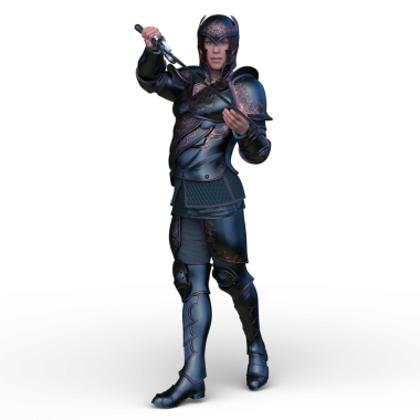 Bir şövalyenin 3 boyutlu canlandırması