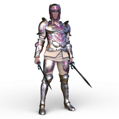 Bir şövalyenin 3 boyutlu canlandırması