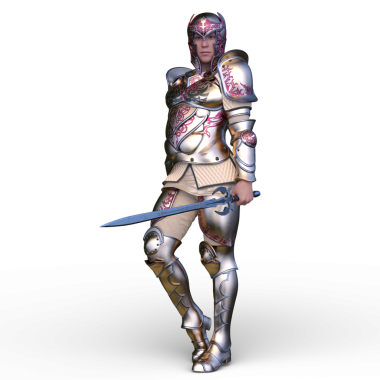 Bir şövalyenin 3 boyutlu canlandırması