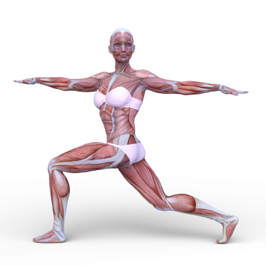 Poz veren bir kadının 3B görüntüsü