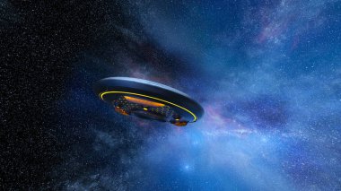 UFO 'nun 3B canlandırması.