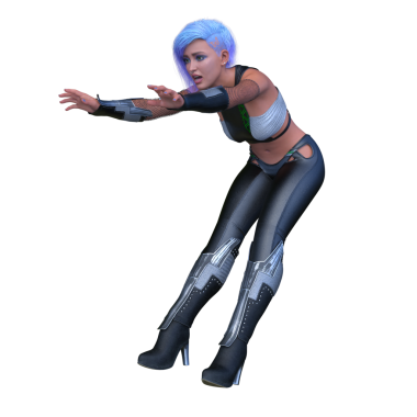 Bir siber kadının 3 boyutlu canlandırması