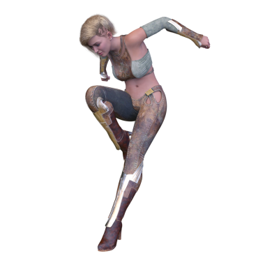 Bir siber kadının 3 boyutlu canlandırması