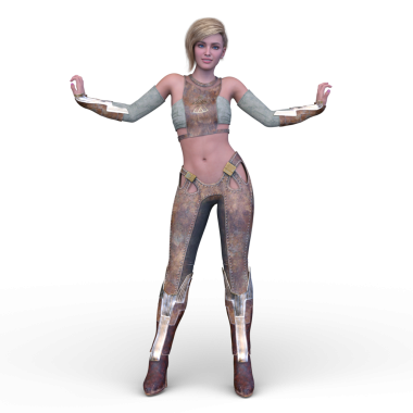 Bir siber kadının 3 boyutlu canlandırması