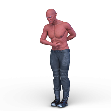 Genç bir iblisin 3 boyutlu canlandırması