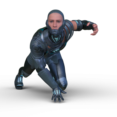 Bir siber adamın 3 boyutlu canlandırması