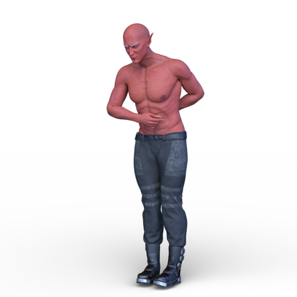 Genç bir iblisin 3 boyutlu canlandırması