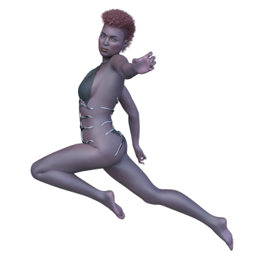 Bir siber kadının 3 boyutlu canlandırması