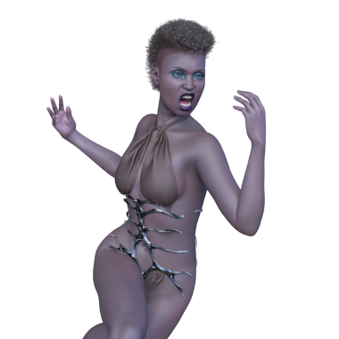 Bir siber kadının 3 boyutlu canlandırması