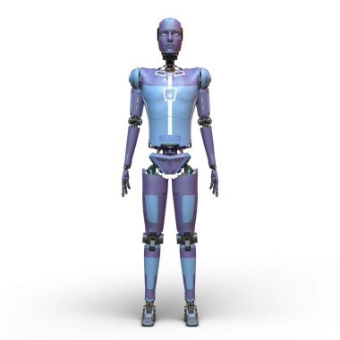 erkek bir cyborg 3D render