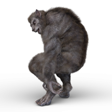 Bir kurtadamın 3 boyutlu görüntüsü