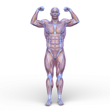 Poz veren bir adamın 3B görüntüsü