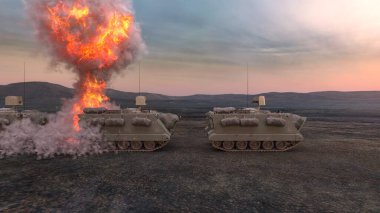 Bir tankın 3B görüntülemesi