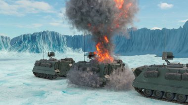 Bir tankın 3B görüntülemesi