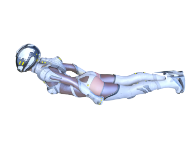 Dişi bir sayborgun 3D canlandırması