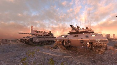 Bir tankın 3B görüntülemesi