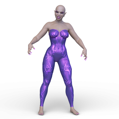 Dişi bir uzaylının 3D görüntüsü