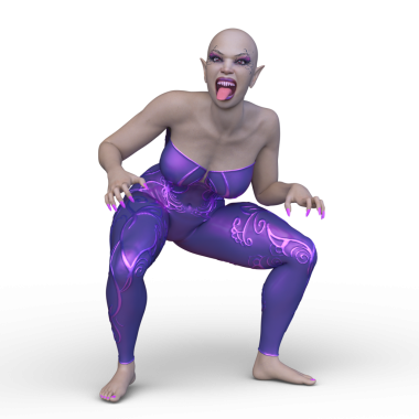 Dişi bir uzaylının 3D görüntüsü