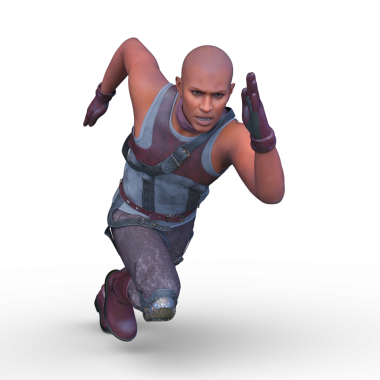 Bir savaşçının 3 boyutlu canlandırması