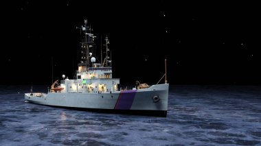 Donanma gemisinin 3D görüntülemesi