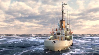 Donanma gemisinin 3D görüntülemesi